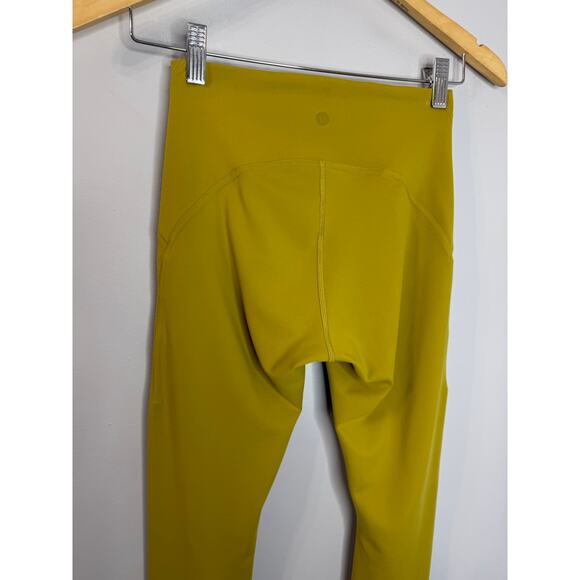 Lululemon Instill High-Rise Tight Leggings 25'' Auric Gold Women Sz 4 Stretch - Picture 5 of 10
